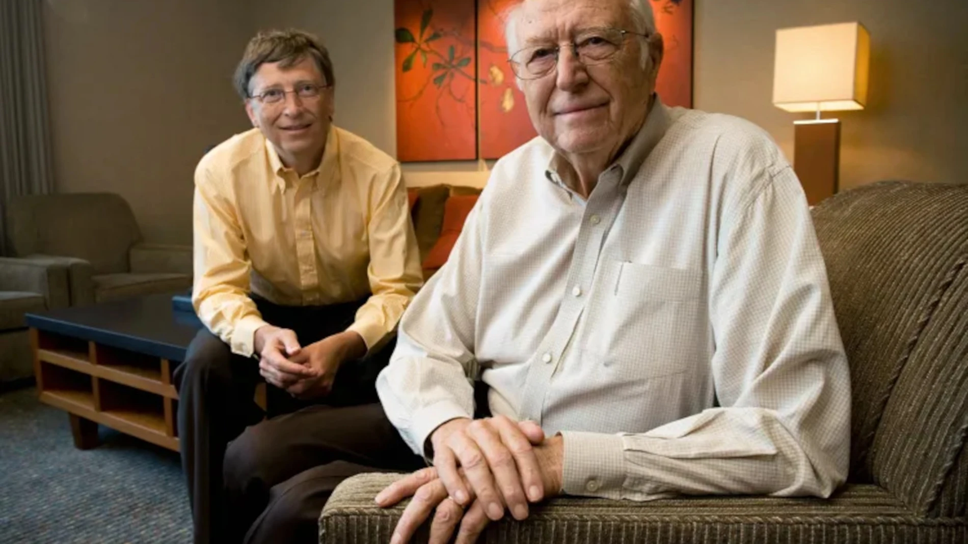 Bill Gates junto a su padre, quien reconoce que es una inspiración para él