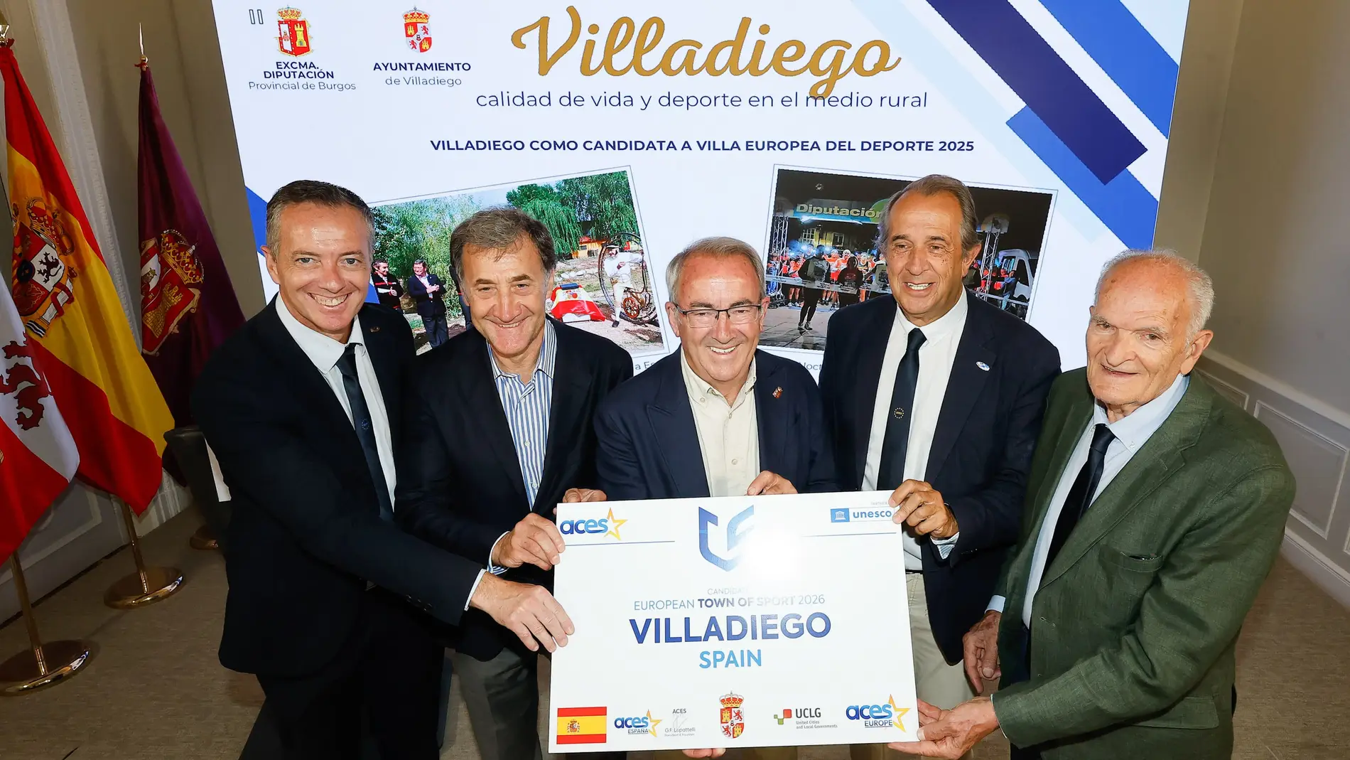 Presentación de la candidatura de Villadiego (Burgos) a Villa Europea del Deporte 2025