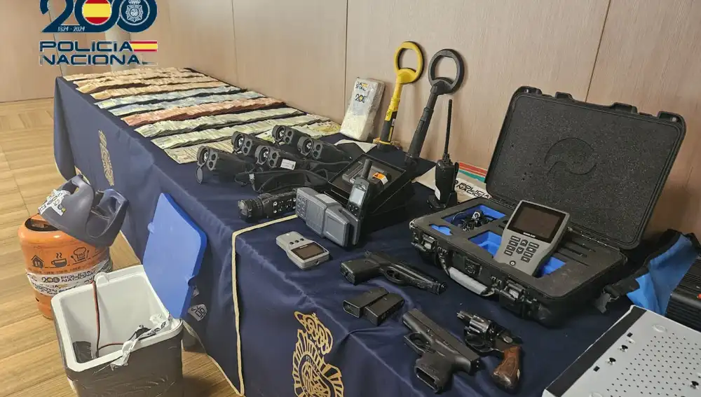 El material incautado en la operación contra el "Teddy"