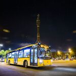 Nit bus de Barcelona durante un trayecto