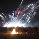 Celebración de las hogueras de San Juan en Almería