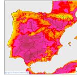 Mapas de temperaturas extremas previstas para este viernes