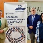 González Gago inaugura la I Jornada de Colegios Profesionales de Castilla y León