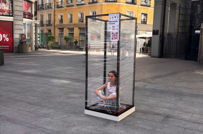 "Mercancía Humana", instalación de alumnas de la Universidad IE 