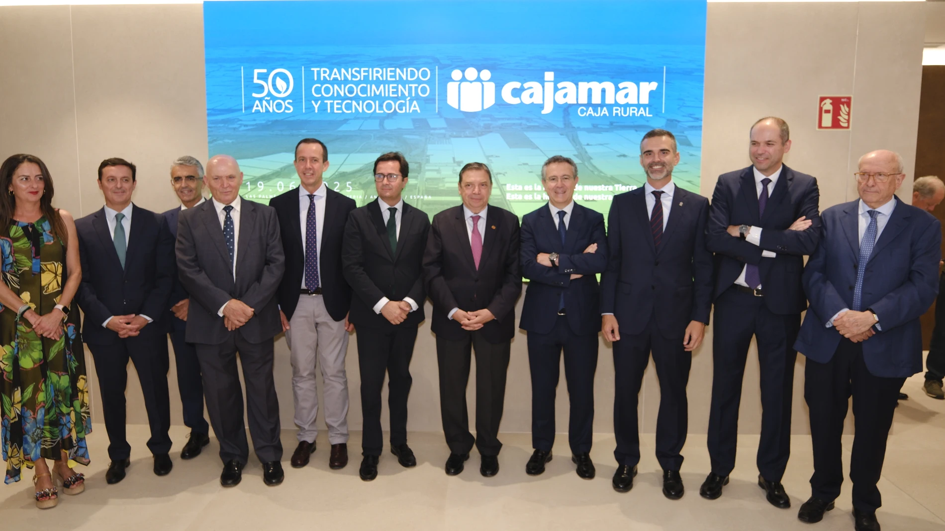 Los protagonistas del acto del aniversario de la estación