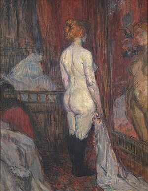 &quot;Mujer desnuda frente al espejo (1897)&quot;, de Toulouse - Lautrec