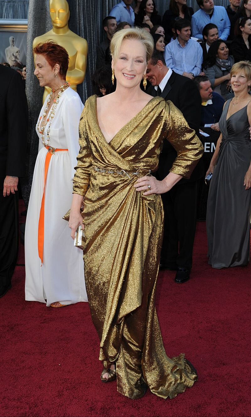 Meryl Streep en los Premios Oscar 2012.