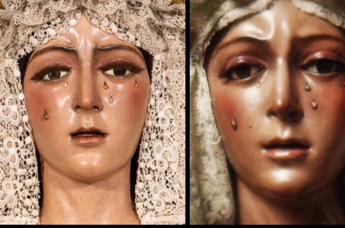 La Macarena antes y después de la restauración