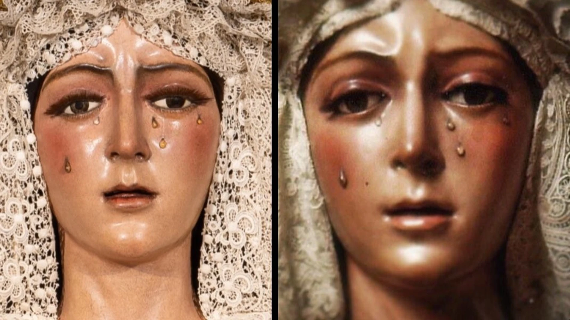 La Macarena antes y después de la restauración