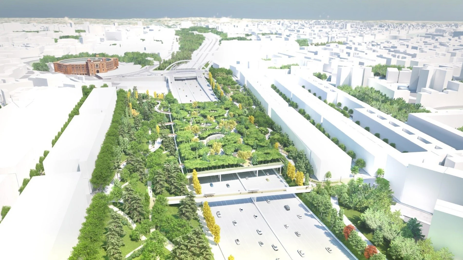MADRID.-Arracan el lunes los trabajos previos de Parque Ventas con corte nocturno en el tronco central de la M-30