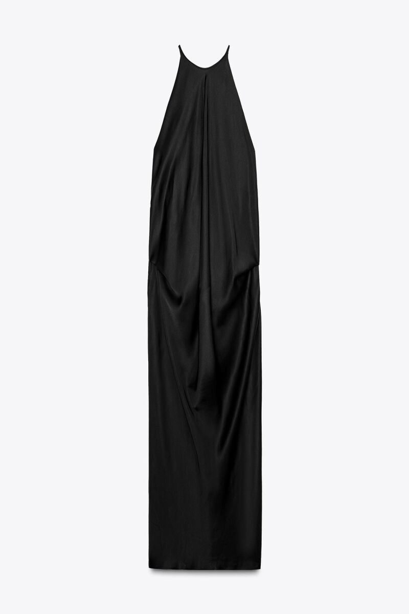 Vestido satinado zw collection.