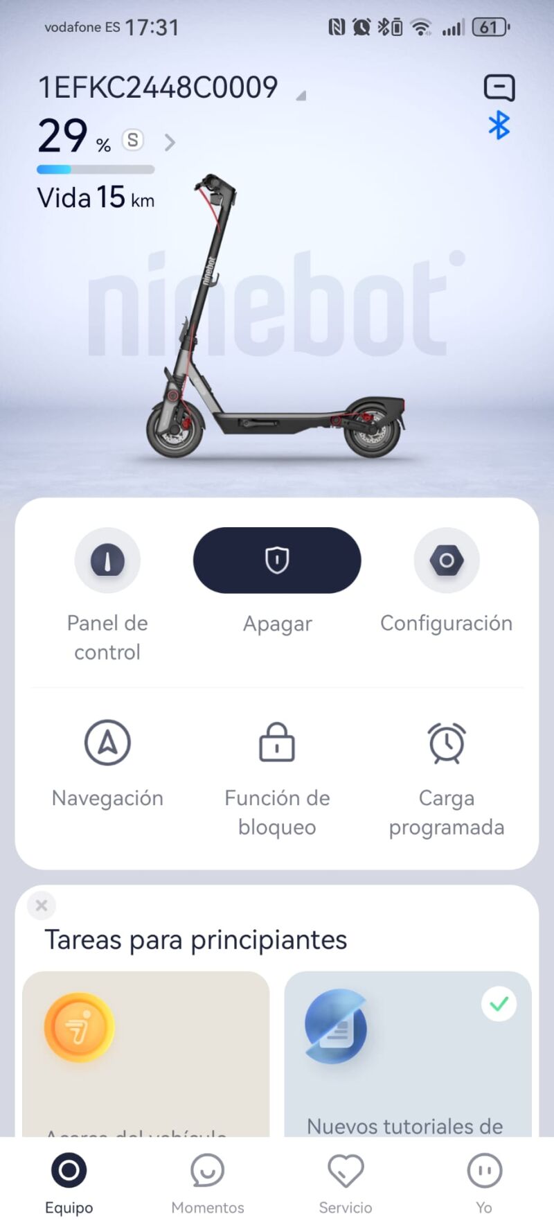 Uso de la App de Segway