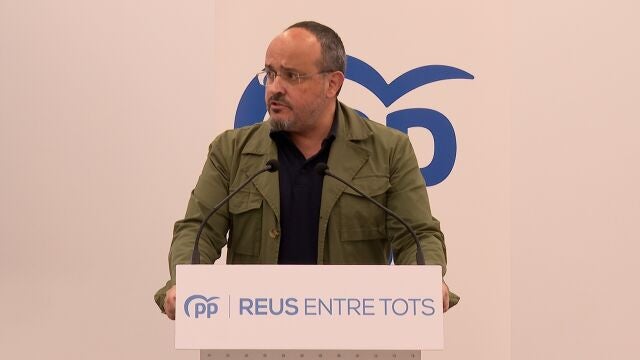 El presidente del PP en Catalunya, Alejandro Fernández, en un acto en Reus (Tarragona)