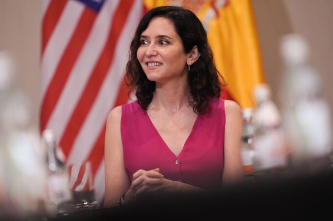 Ayuso, ayer, en Miami