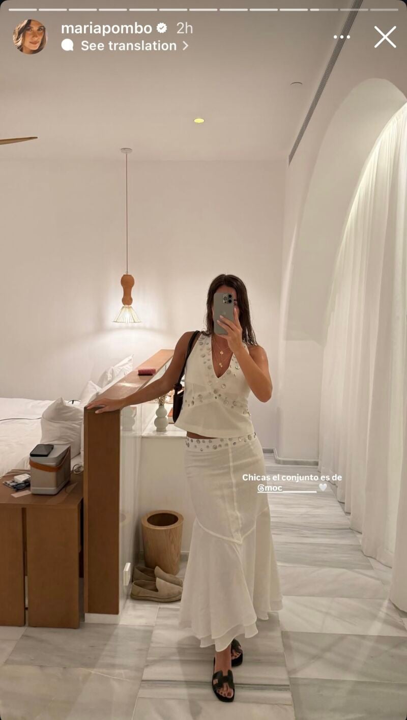 El look de María Pombo.
