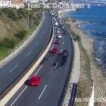Autovía A-7 a su paso por Mijas