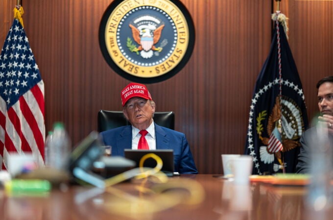 President Trump in Situation Room of White House