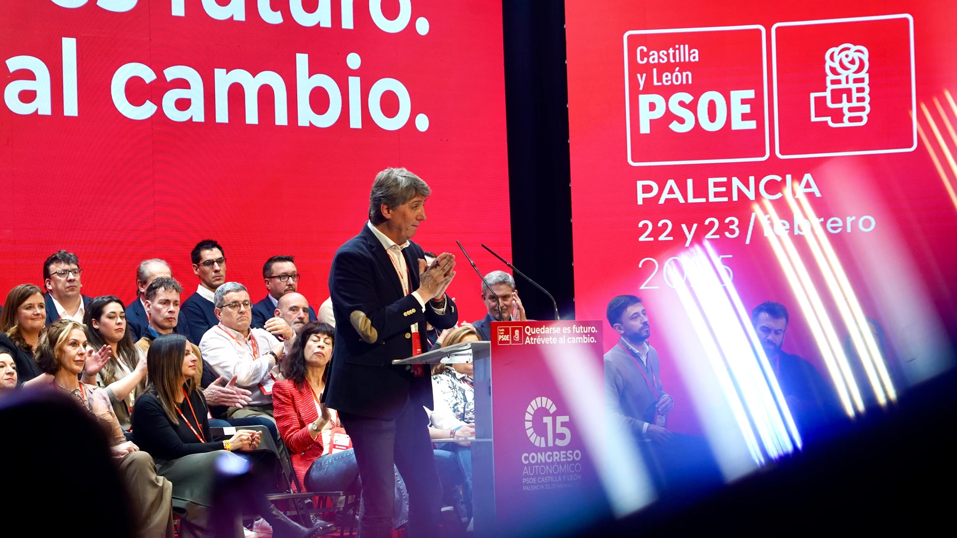 El secretario general del PSOE de Castilla y León, Carlos Martínez