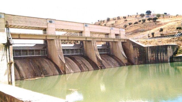 Presa de Almoguera (Guadalajara).