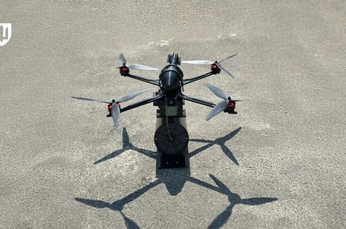 Dron de fibra óptica ucraniano