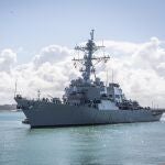 Destructor de misiles norteamericano con base en Rota (Cádiz)