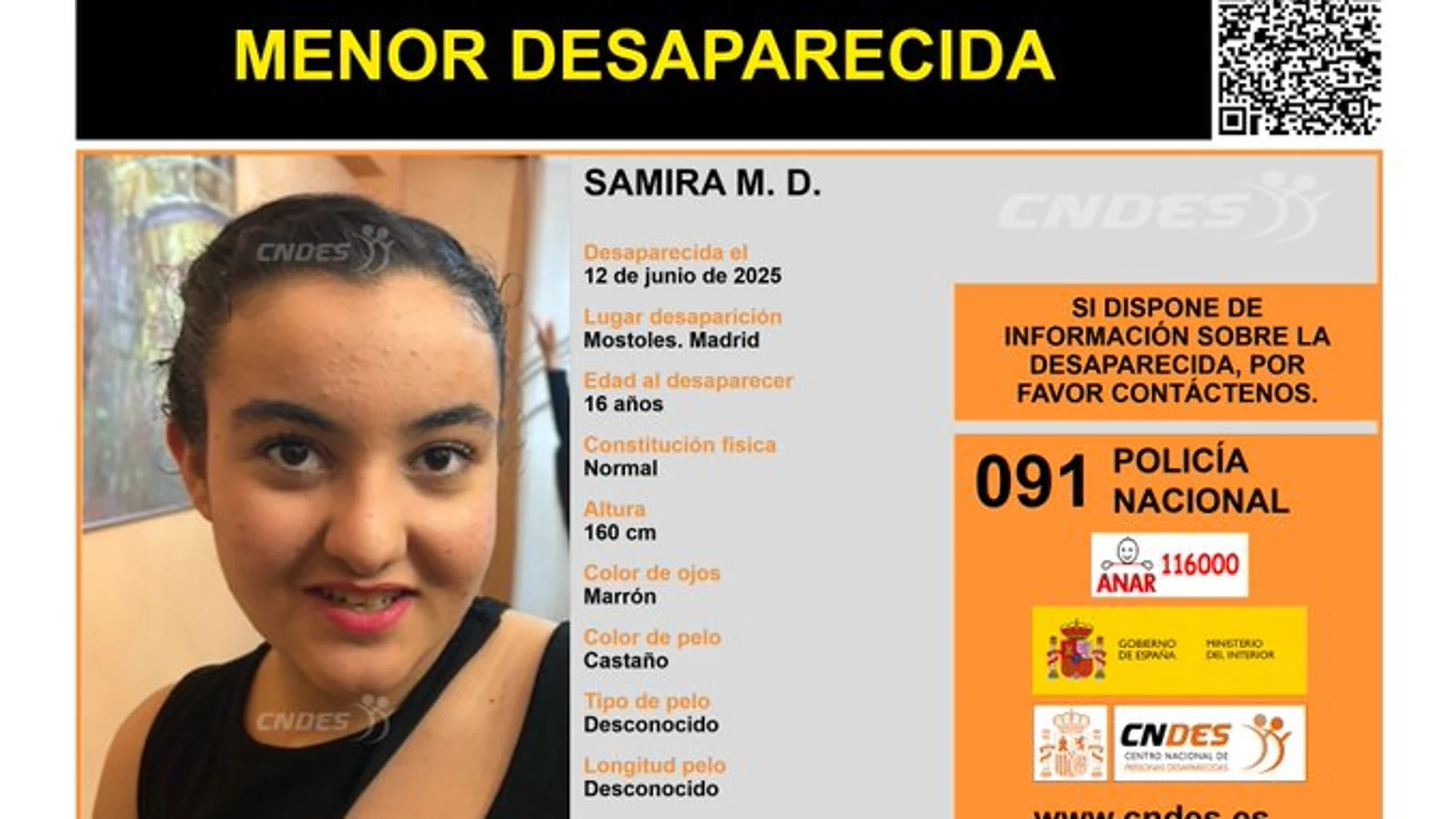 Samira M.D. fue vista por última vez el 12 de junio