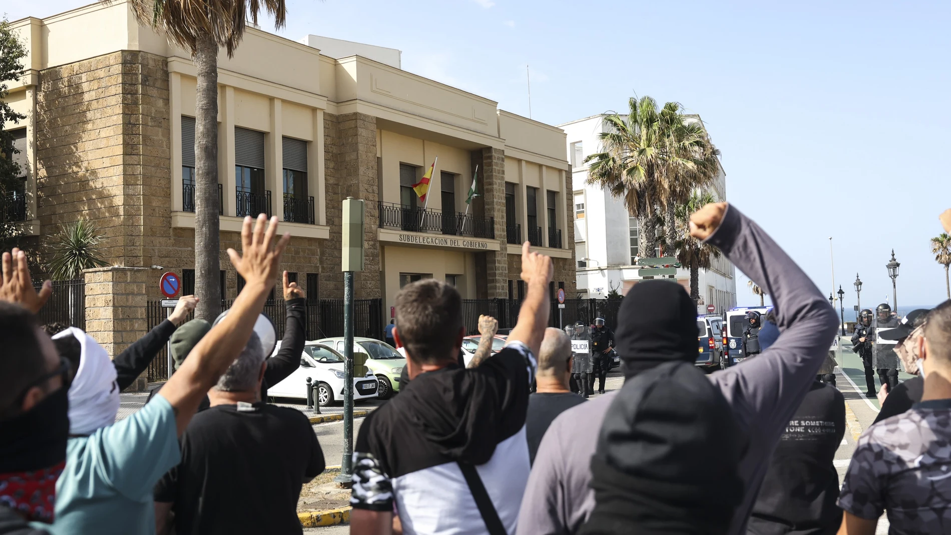 Protesta del sector del metal en Cádiz