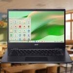 El Acer Chromebook 314 CBOA314-1H-C5CQ es un portátil bueno, bonito y barato