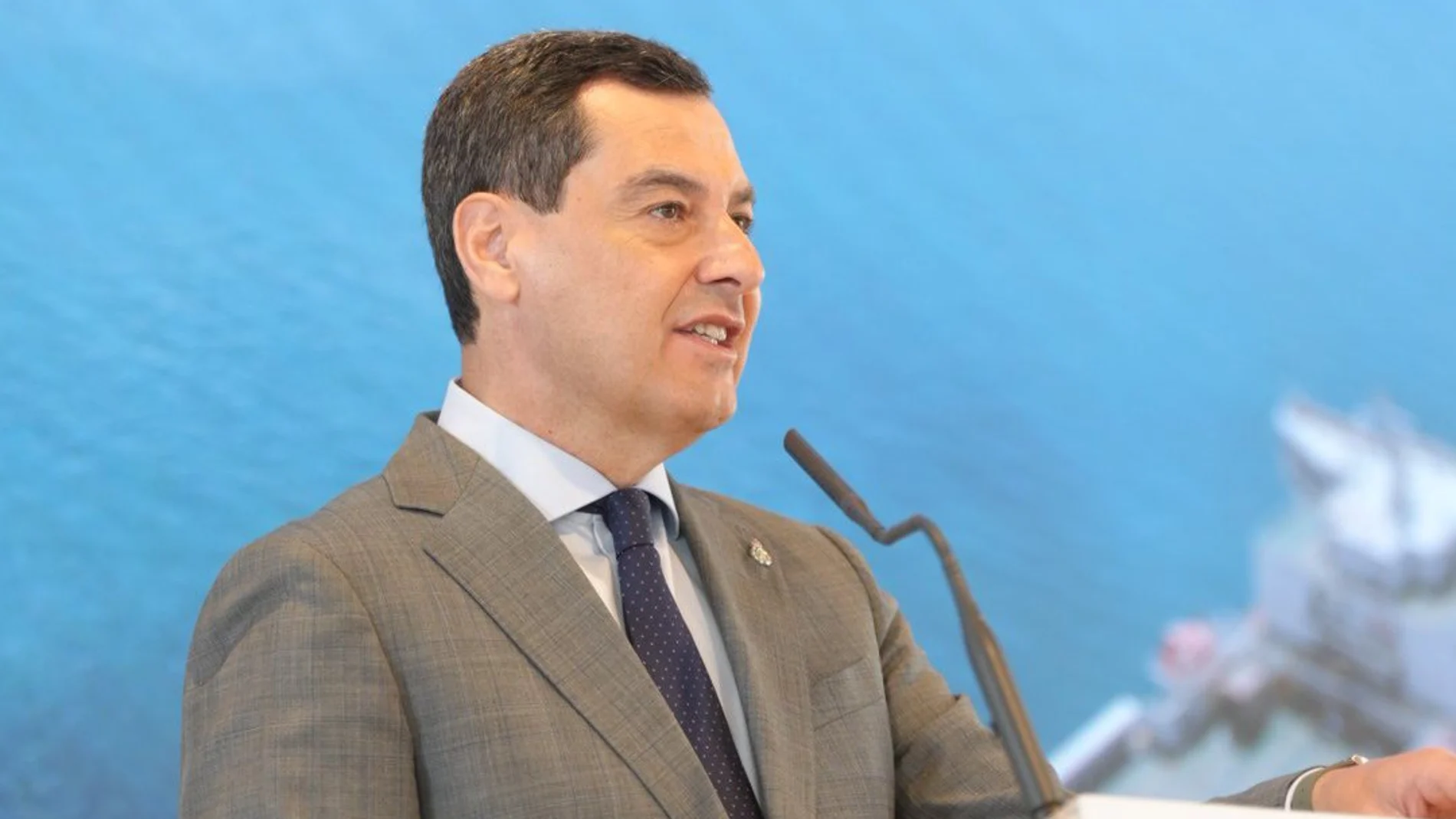 El presidente de la Junta de Andalucía, Juanma Moreno