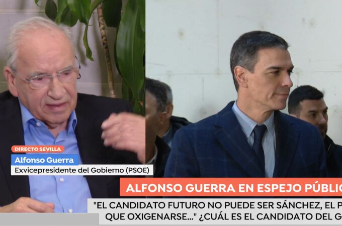 Alfonso Guerra no tiene dudas: "Hay cuatro fórmulas para salir de aquí y en ninguna Pedro Sánchez debe ser el candidato"