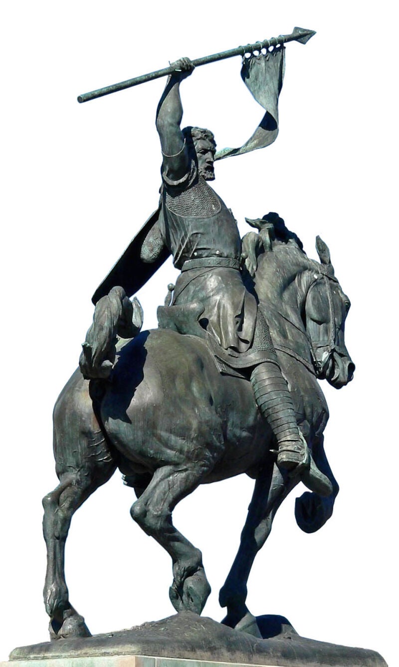 Estatua ecuestre del Cid en el Balboa Park, en San Diego