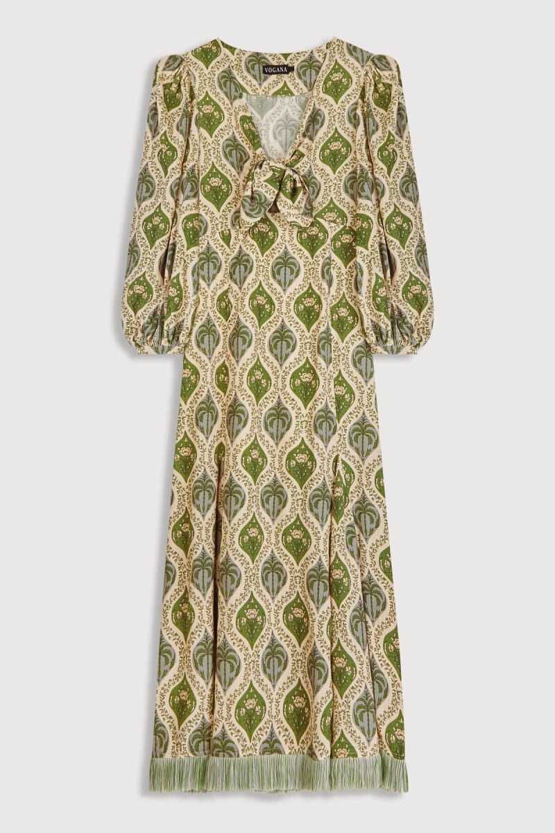 Vestido estampado.