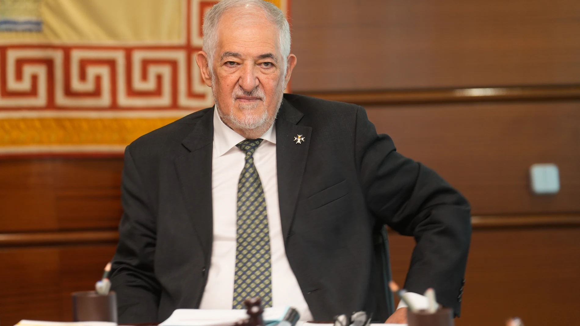 MADRID, 23/06/2025.- El presidente del Tribunal Constitucional (TC), Cándido Conde Pumpido, durante el pleno histórico de cinco días, que ha arrancado este lunes en Madrid, centrado en exclusiva en la ley de amnistía, con una ponencia que propone avalar la norma en líneas generales y que augura un debate intenso entre sus magistrados. EFE/ Borja Sanchez-Trillo