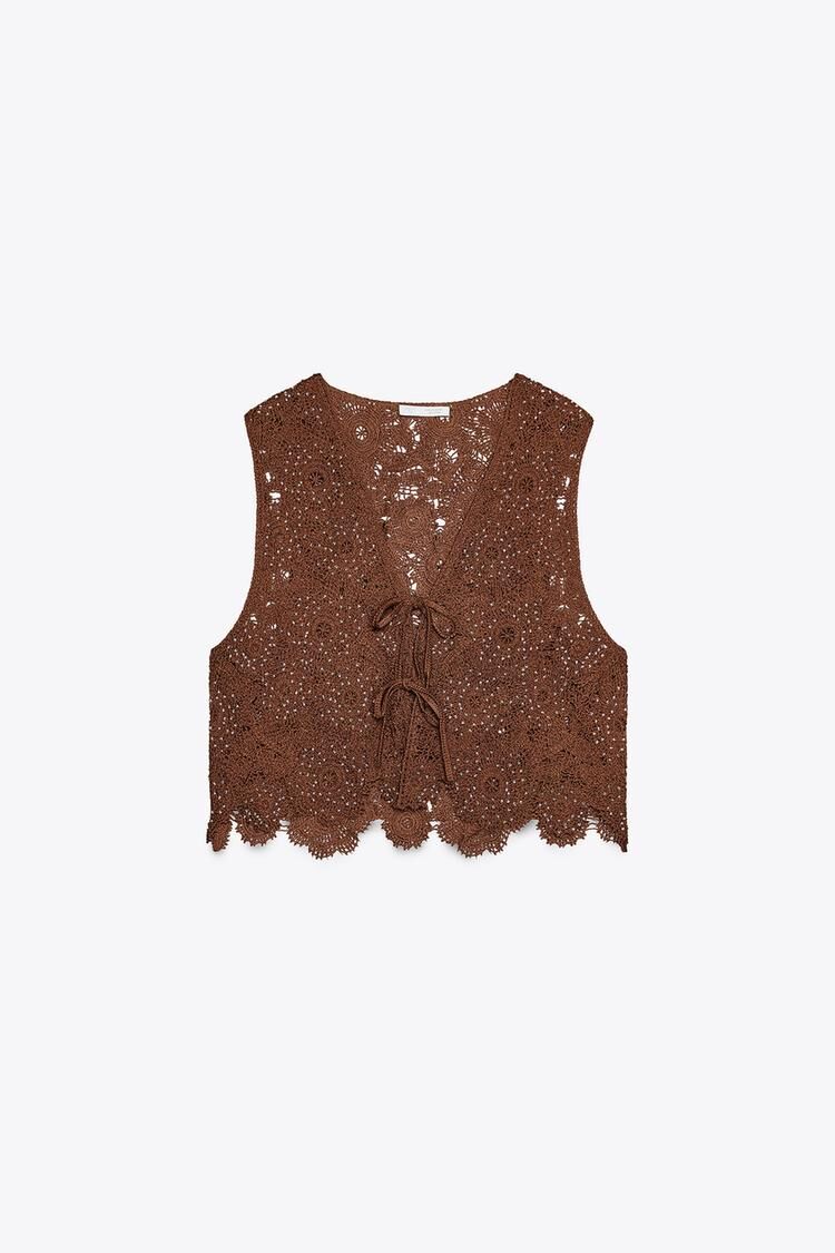 Chaleco crochet.