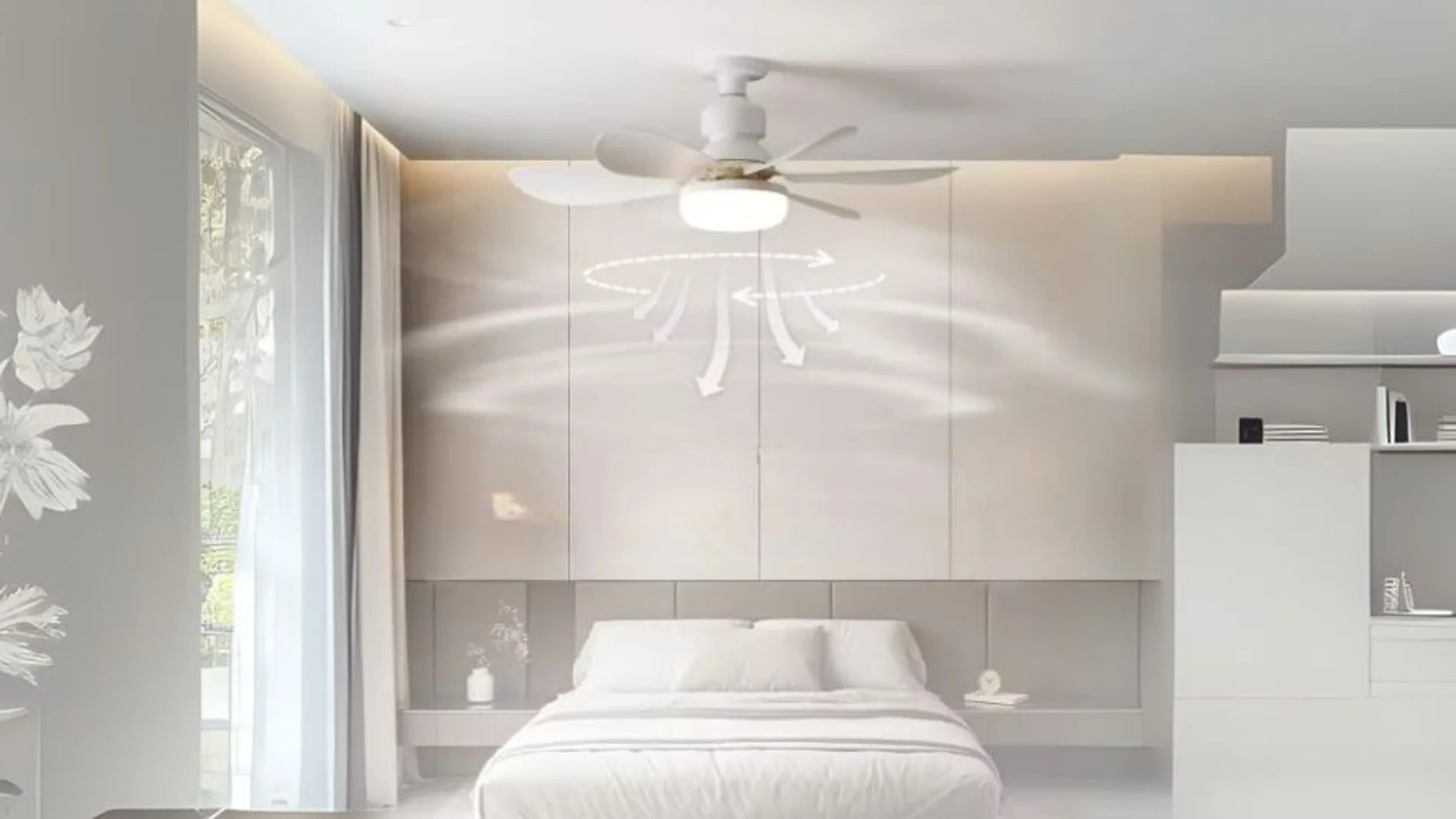 Ventilador de techo LED 40W E27