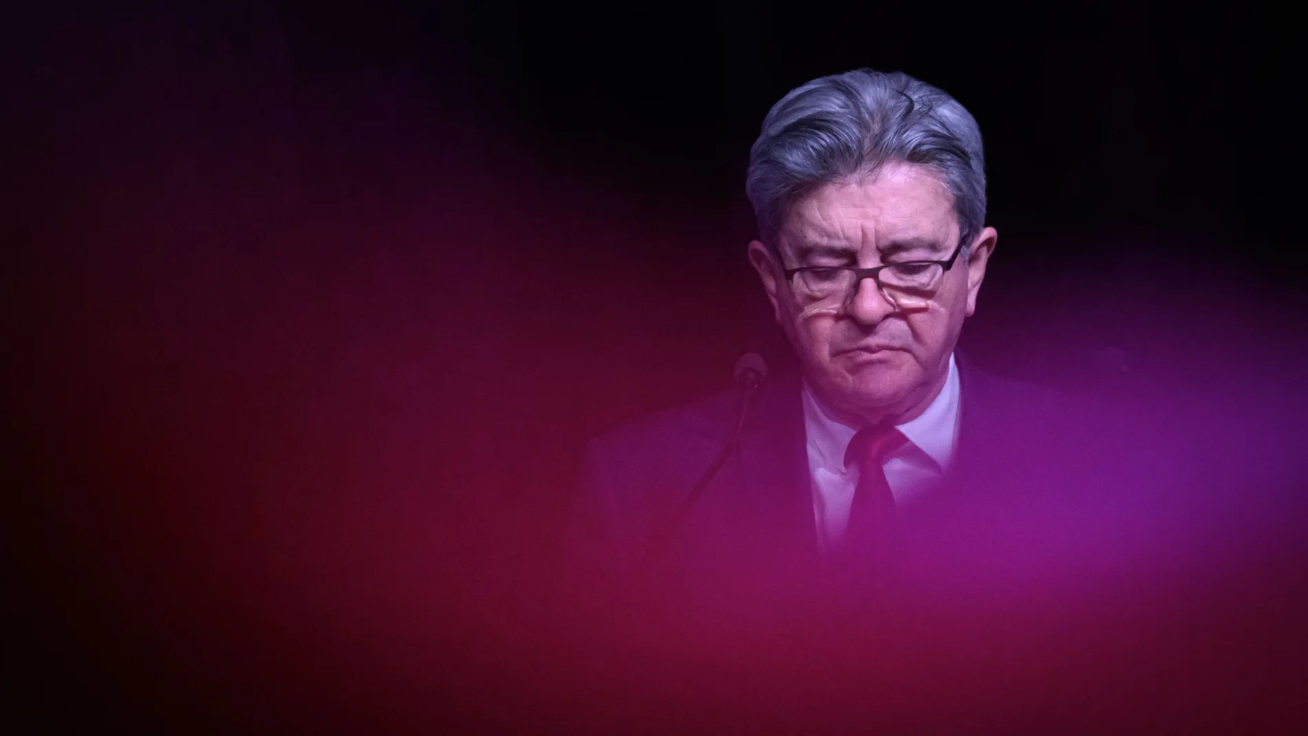 El candidato de extrema izquierda, Jean-Luc Mélenchon