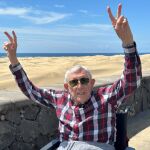 A sus 100 años, Juan cumple su sueño de conocer Canarias: "Todo en las Islas me gusta mucho"