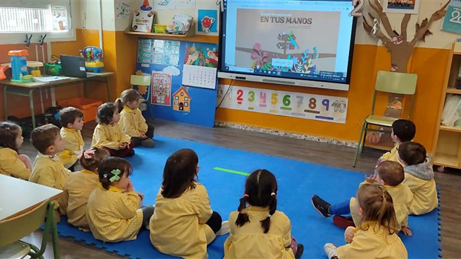Escolares de Castilla y León participantes en el programa "Naturaliza"