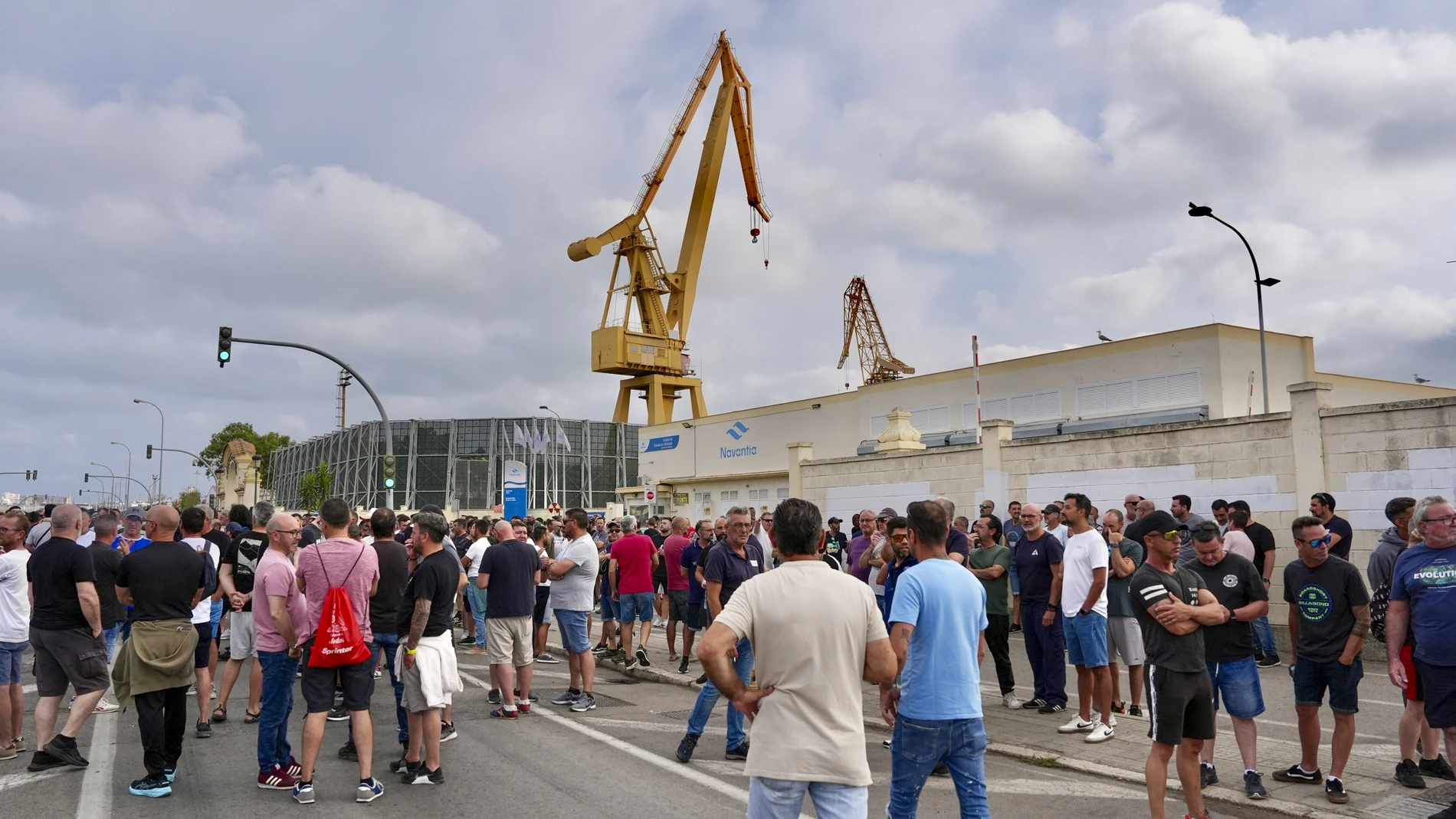 Protestas del sector del metal en Cádiz
