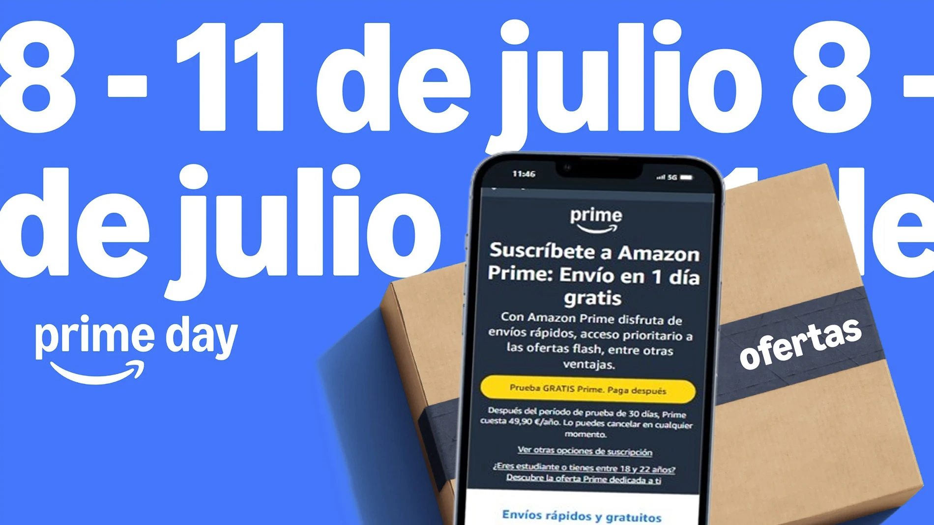 Las Fiestas Prime Day se celebrará del 8 al 11 de julio