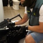 Un subfusil intervenido por la Guardia Civil