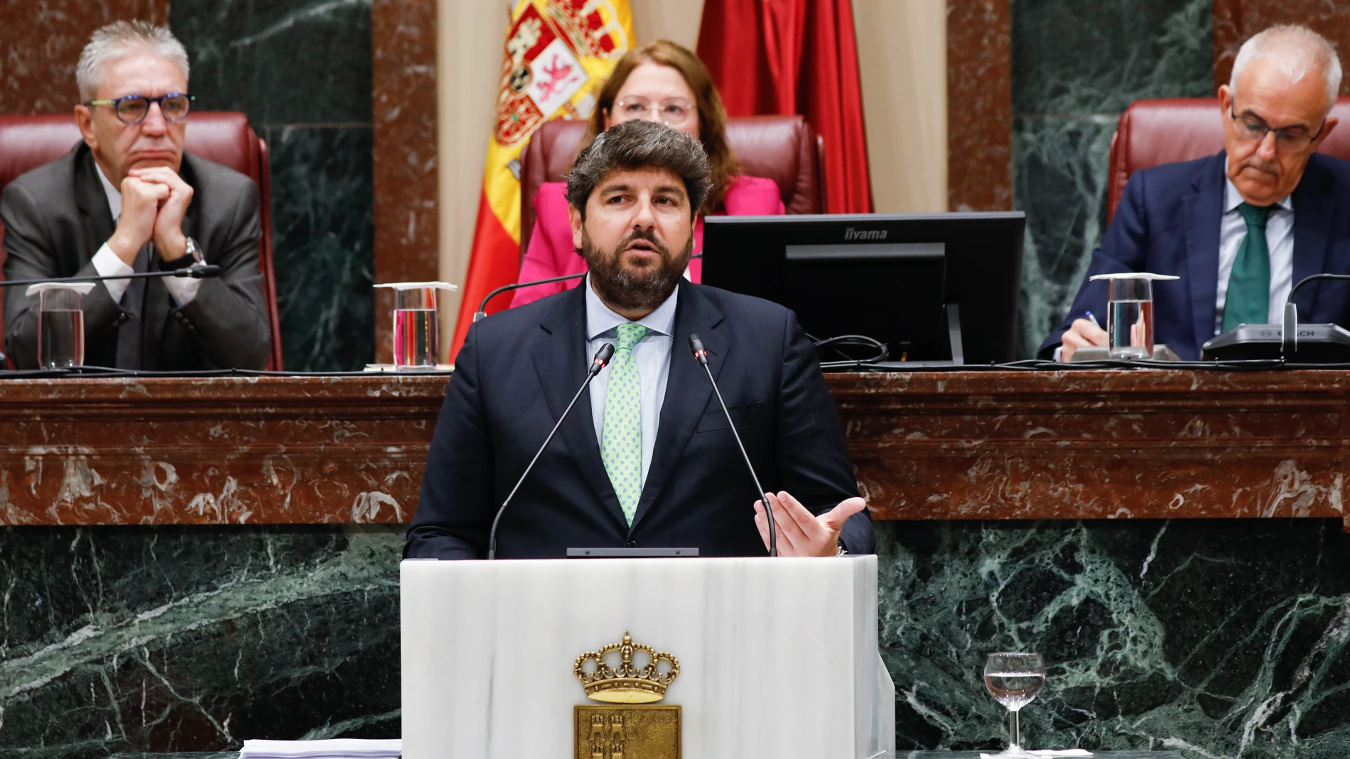 El presidente de la Comunidad, Fernando López Miras, interviene en la primera jornada del Debate sobre el Estado de la Región de 2025 EDU BOTELLA/EUROPA PRESS 25/06/2025