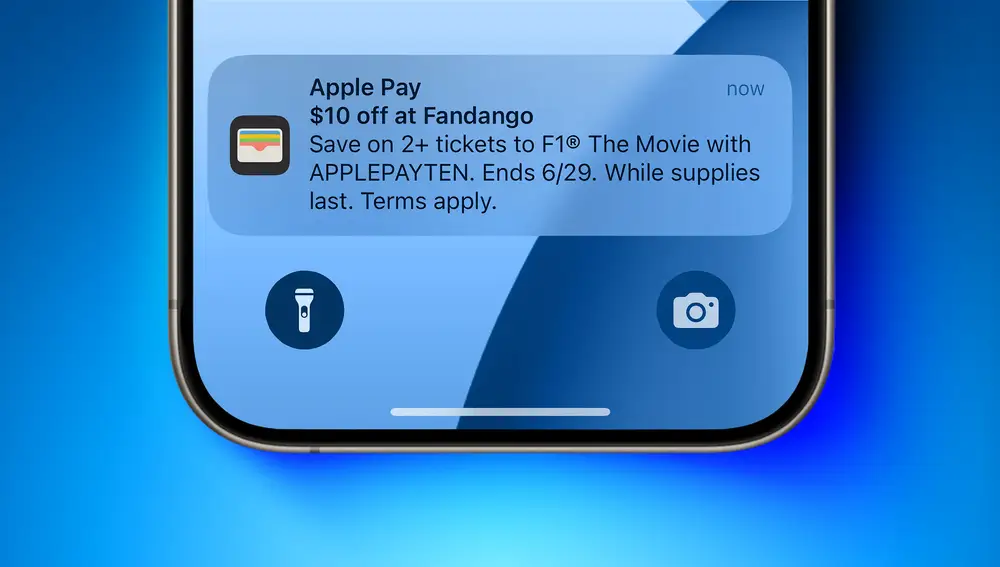 Esta es la notificación que ha mostrado la app Wallet