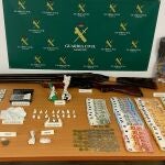 Material incautado en la operación