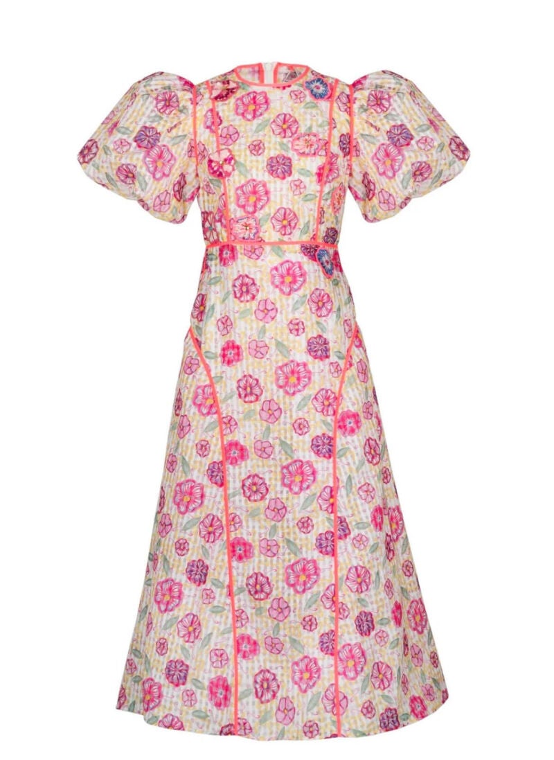 Vestido estampado.