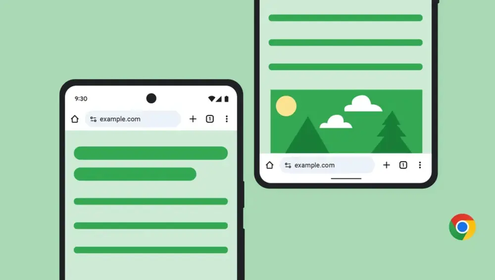 Ya puedes mover la barra de direcciones de Chrome a la parte infeirior de la app