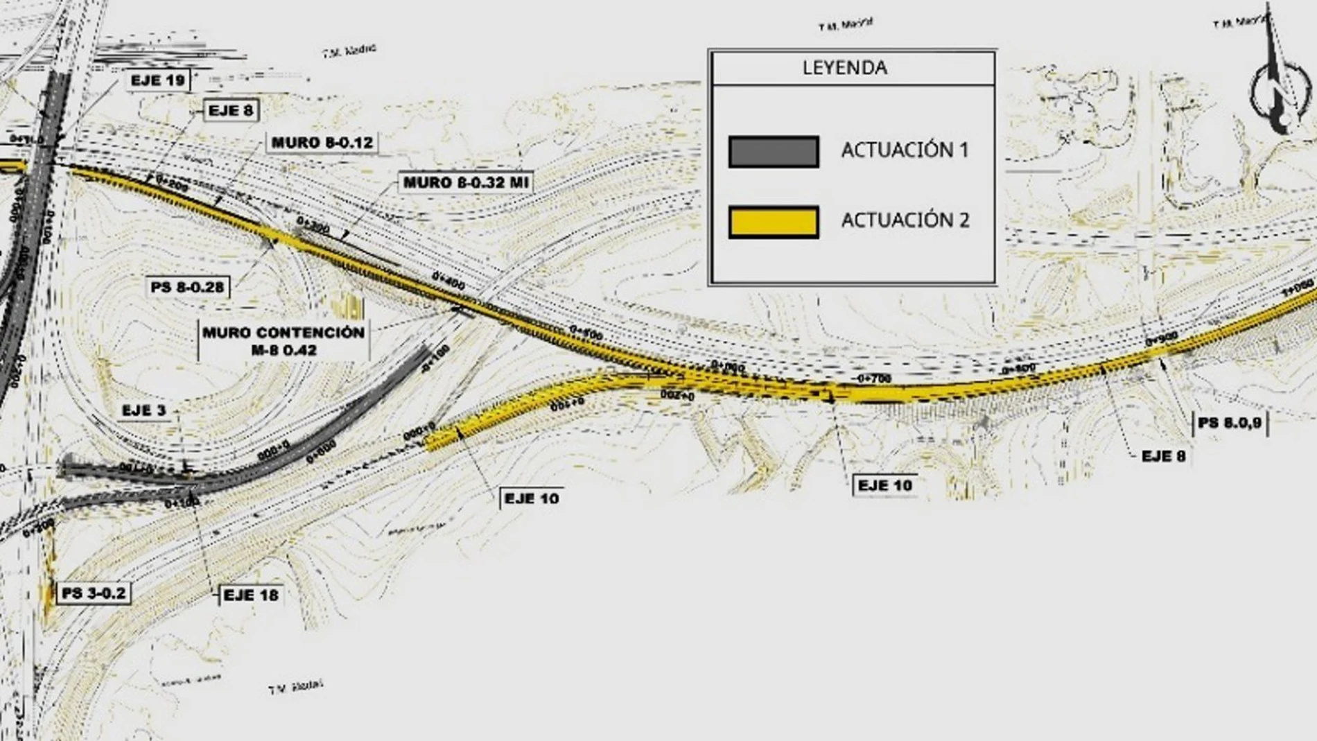 MADRID.-Cortes nocturnos este miércoles por obras de mejora de las conexiones viarias en el entorno del Metropolitano