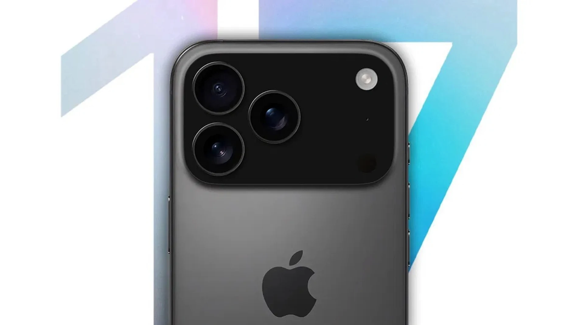Concepto de la parte trasera del iPhone 17 Pro