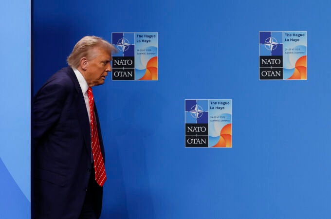 Donald Trump durante la cumbre de la OTAN en La Haya