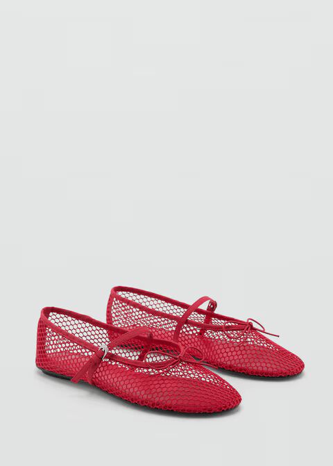 Bailarina mesh tira hebilla.